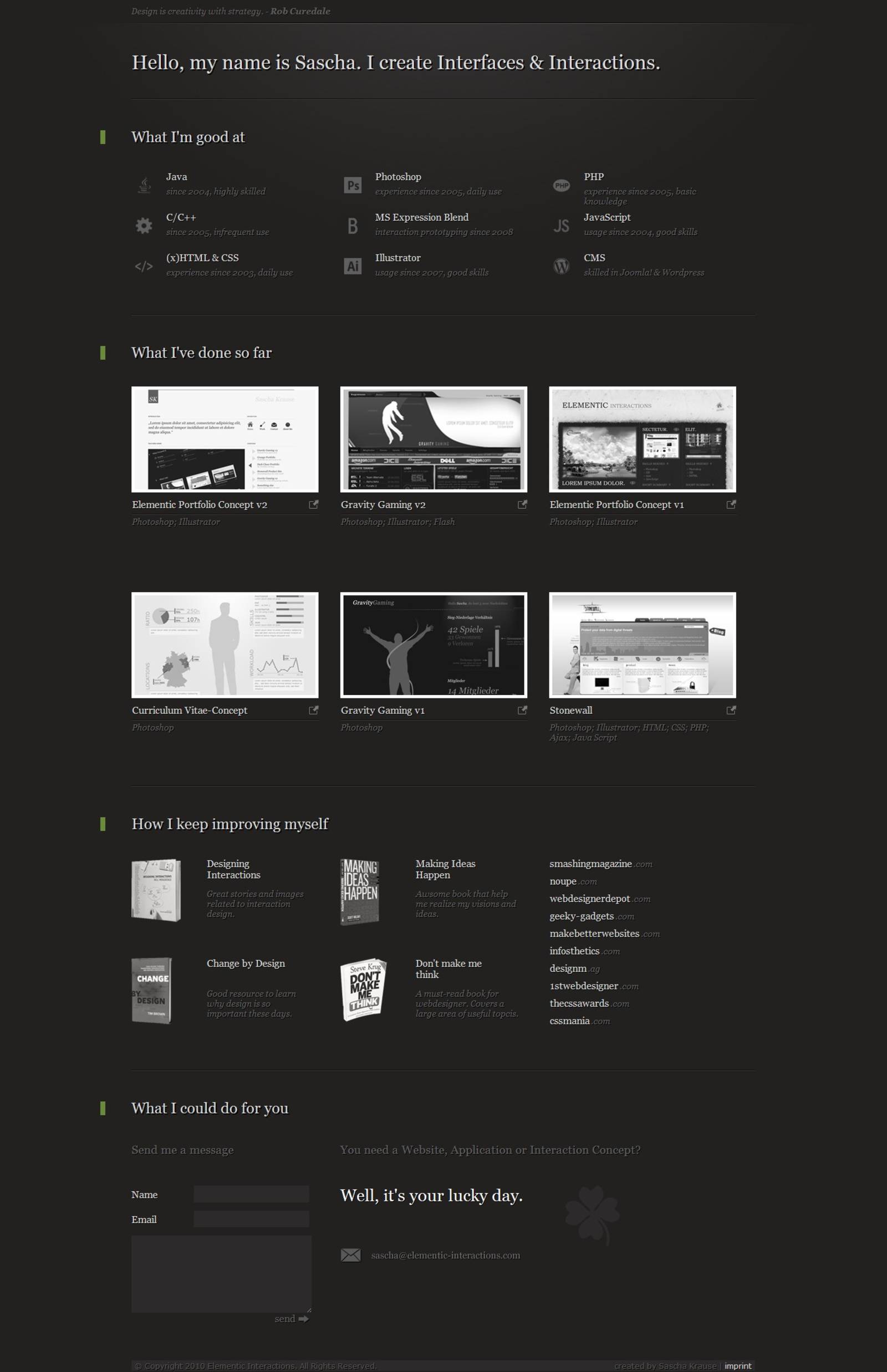 Elementic Interactions